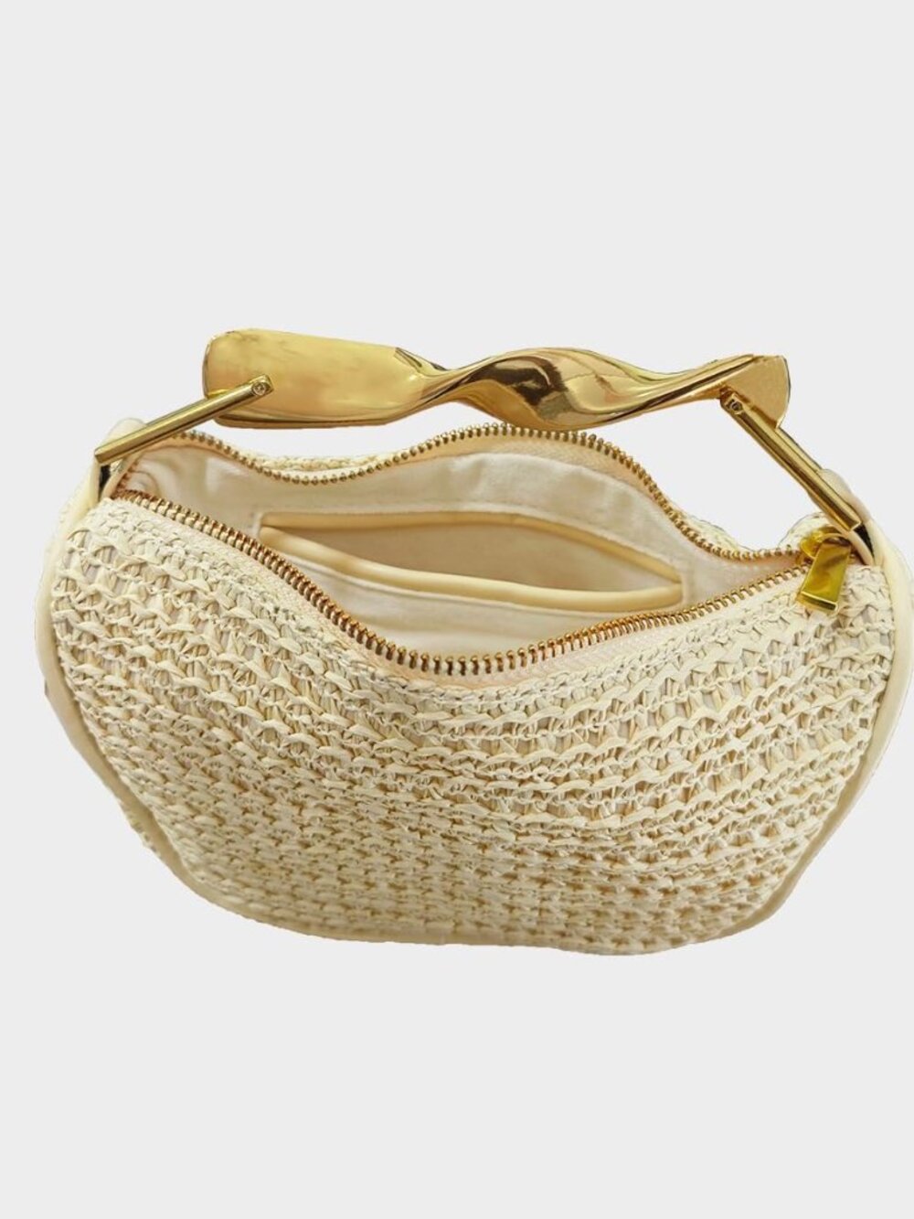Mini Handmade Straw Crossbody Bags for Women Summer Beach Satchel Purse Fashion - Picture 5 of 6